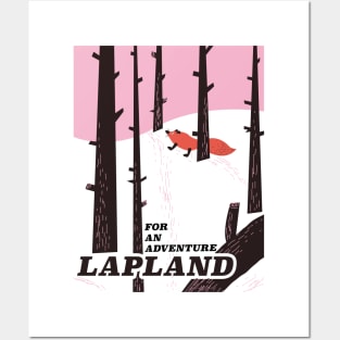 Lapland vintage cartoon Posters and Art